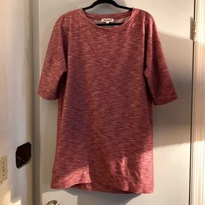 Wonderland by Orange (brand) Maroon knit shift dress size large generous cut